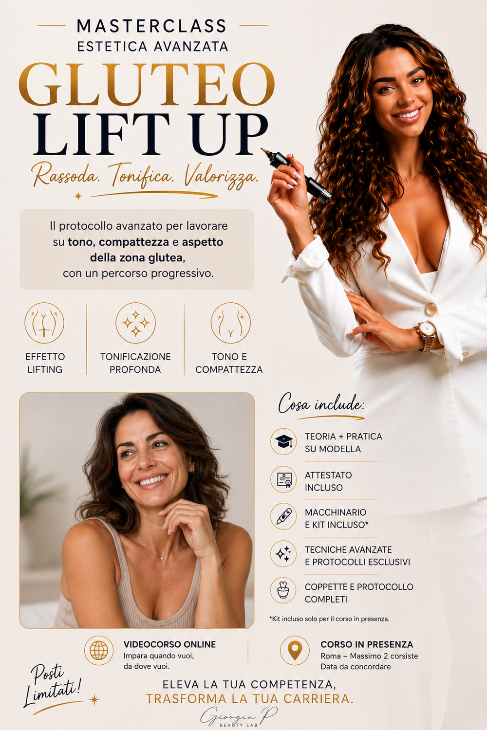 Corso Gluteo Up Lift (in Presenza a Roma)